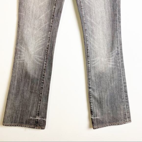 Citizens of Humanity Ash Gray Distressed Bootcut Jeans Y2K Womens Size 25 - Picture 5 of 12